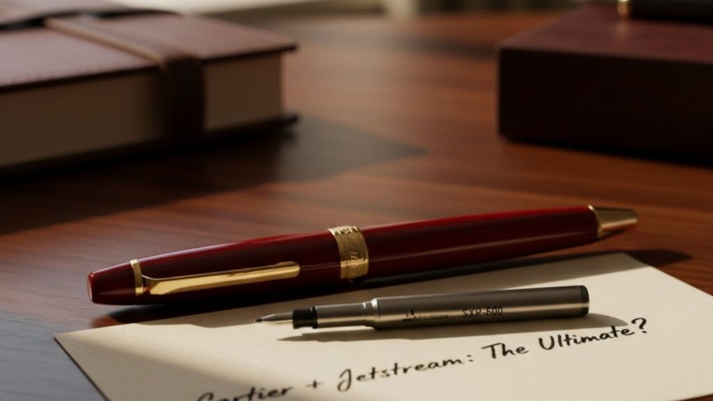 カルティエボールペン愛用者必見！ジェットストリームの替え芯で代用