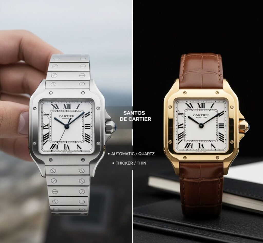 カルティエ サントスのモデル別比較！購入を後悔しない選び方