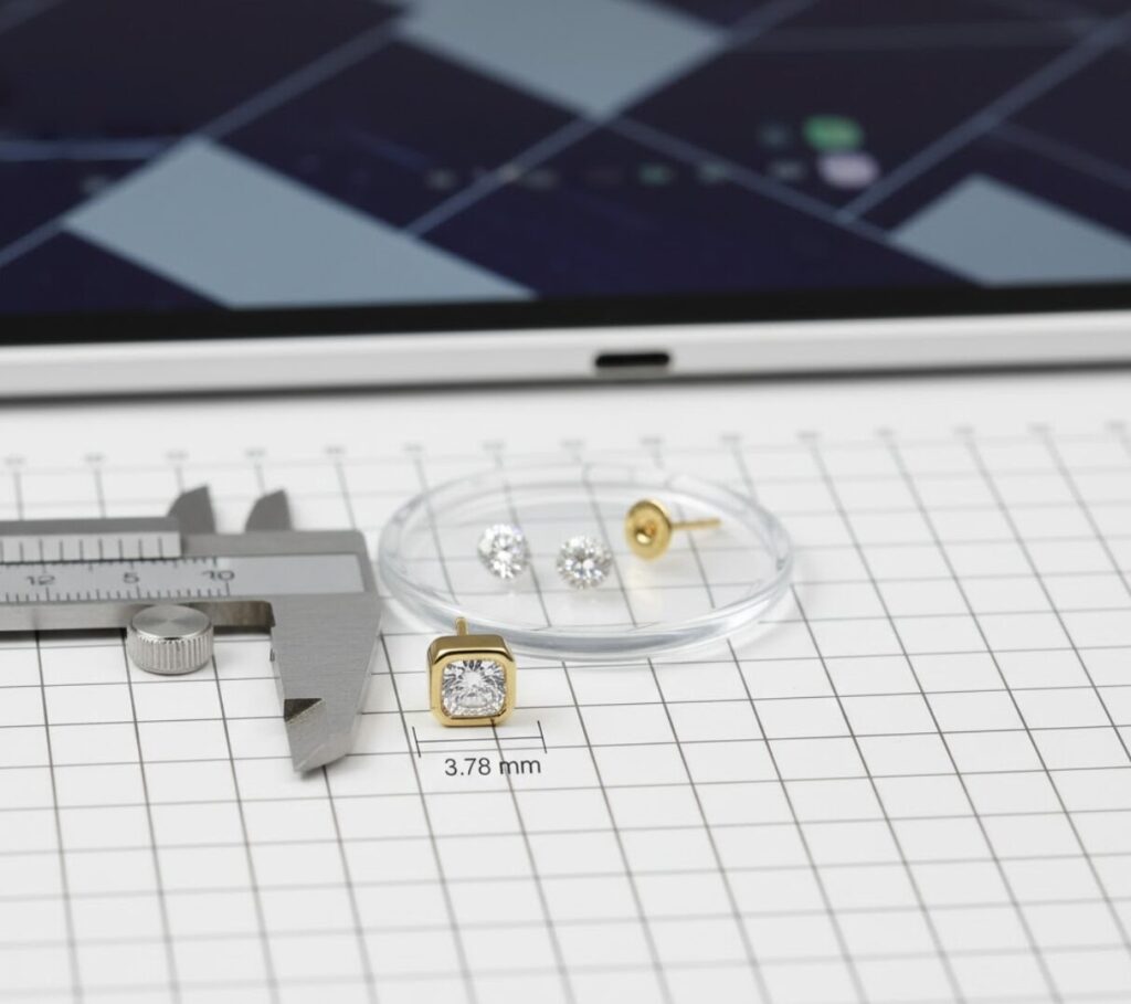 「小さすぎる」は本当か？ダムールイヤリングXSのサイズ感と客観的データ比較