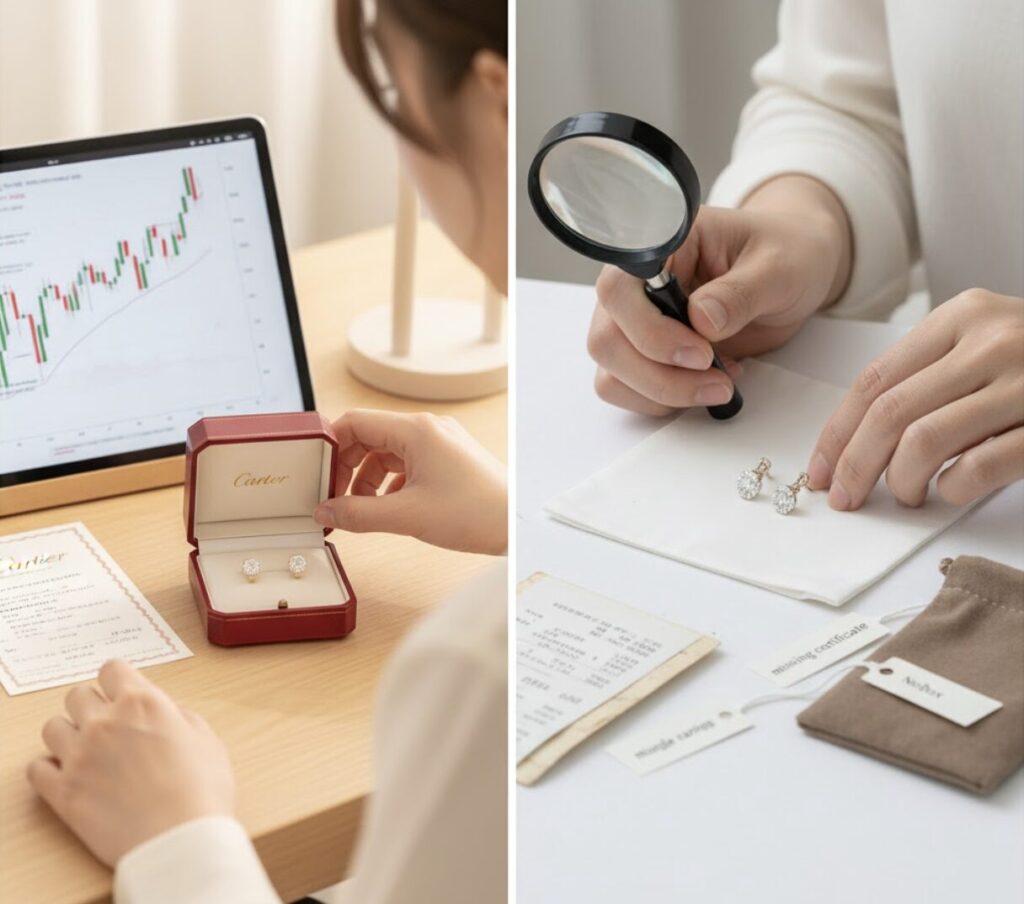 カルティエダムールイヤリングXSの価格とリセールバリュー！賢い購入戦略