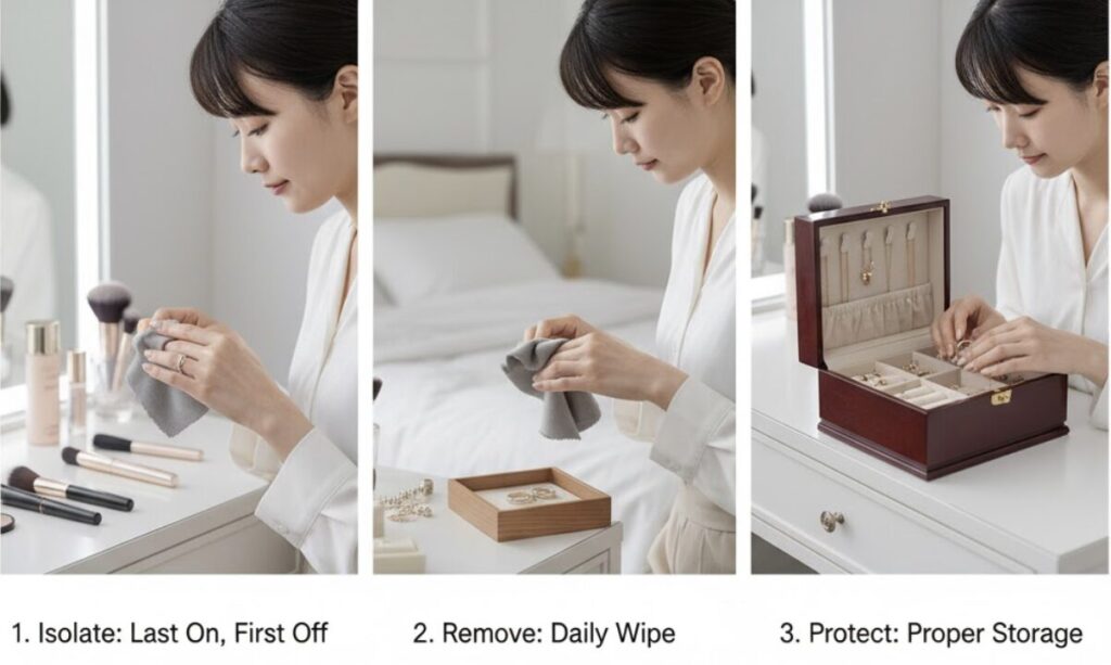 輝きを守る「つけっぱなし」を避ける着用ルール