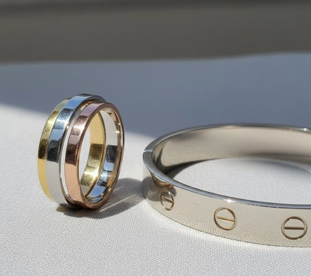 はげるのが心配なら？カルティエのホワイトゴールドとプラチナを比較