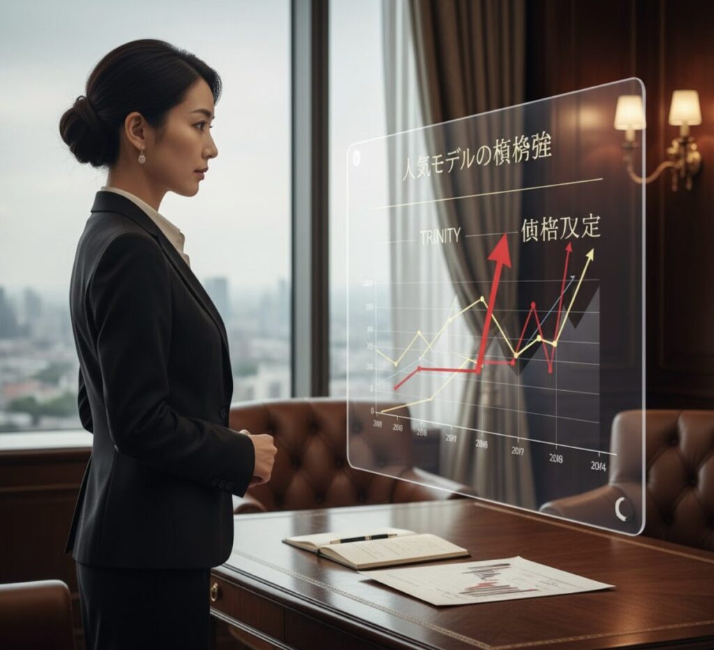 トリニティリングの価格推移と値上げ率