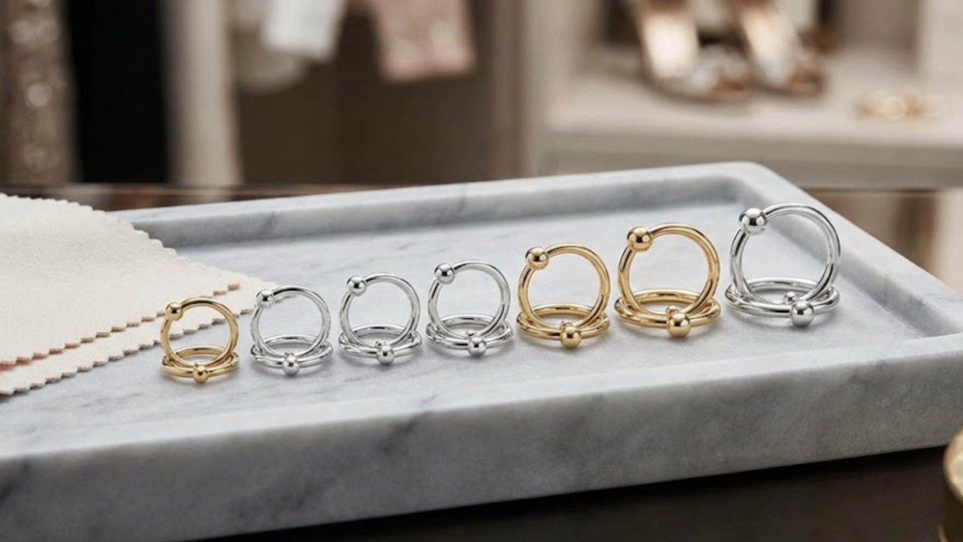 ティファニーのボールリング重ね付けガイド｜痛くないサイズを解説