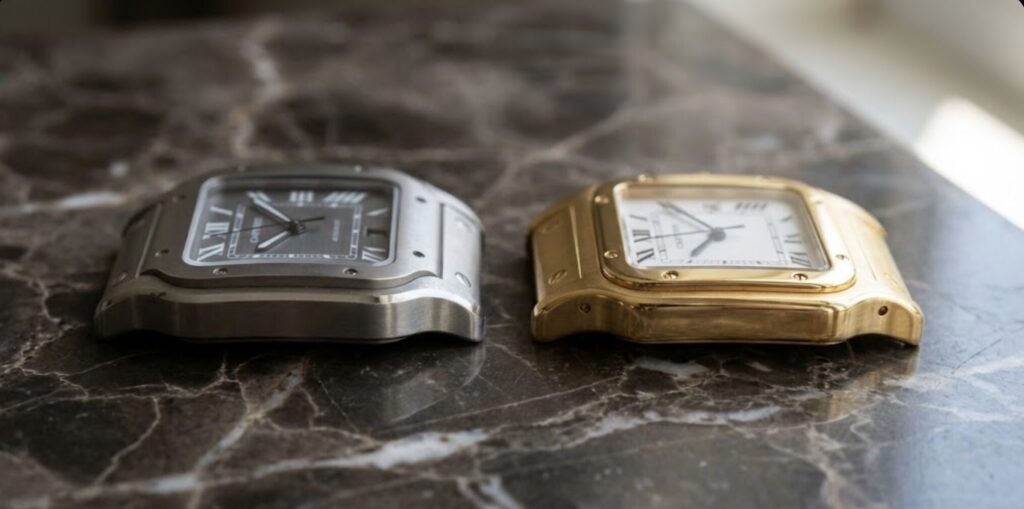 素材で変わる「重さ」の常識【チタン97g vs 金無垢237g】