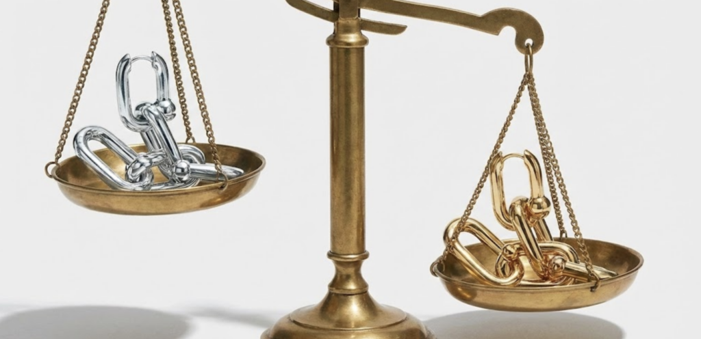 【警告】シルバーとゴールドの決定的違いは「比重」にあり