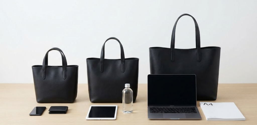 【徹底解剖】一番人気「ショッピングトート」のサイズ感と使い勝手