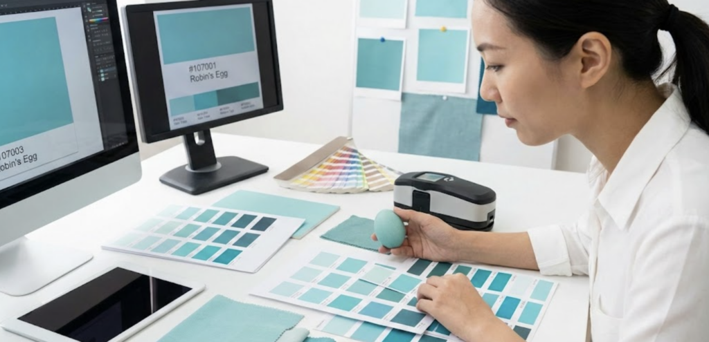 ティファニーブルーに近い色とは?色彩学的定義とコード